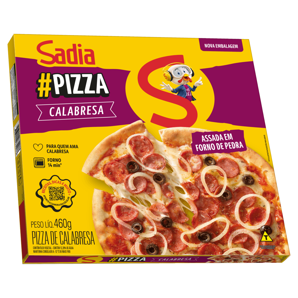 Pizza Sadia Caixa Calabresa 460g